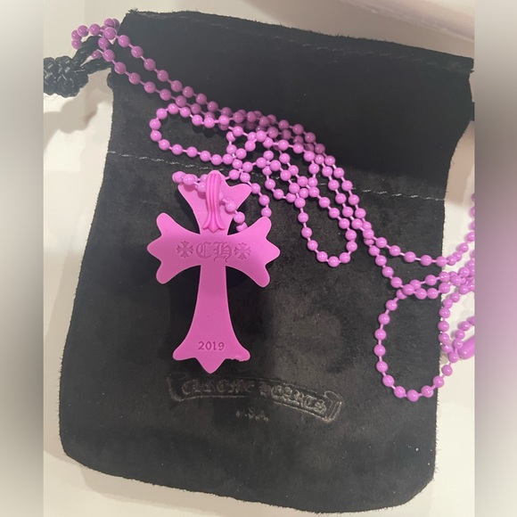 Chrome Hearts 20th Anniversary Silicone Cross Necklace Authentic - Picture 4 of 5